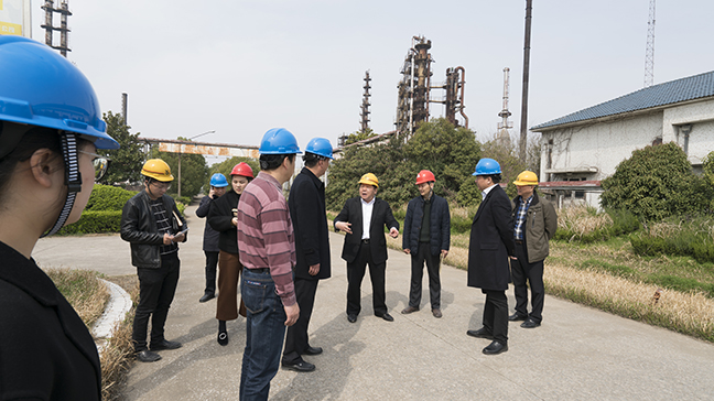 6：图为戴董事长一行检查联孚石化西厂区.jpg